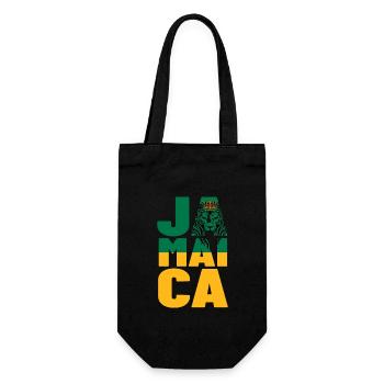 Jamaica Jamaica Rasta Raggea Rastafari Flag - Gift Bag for Bottles - black - Front