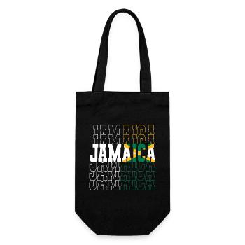 Jamaica Jamaica Rasta Raggea Rastafari Flag - Gift Bag for Bottles - black - Front