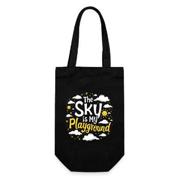 Weather-loving storm watcher and meteorologist - Gift Bag for Bottles - black - Front