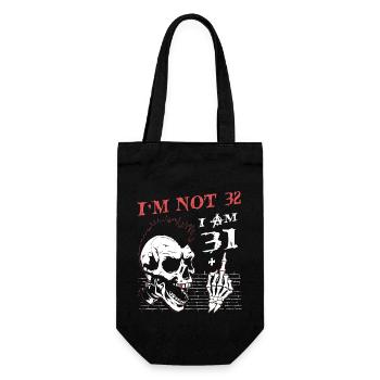 J’ai 31 ans et majeur - 32e anniversaire - Sac à bouteille - noir - Devant