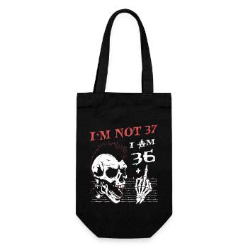 J’ai 36 ans et majeur - 37e anniversaire - Sac à bouteille - noir - Devant