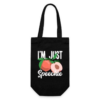 I'm Just Speechie - Geschenkbeutel für Flaschen - Schwarz - Vorne