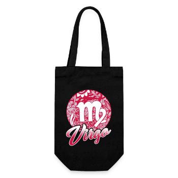 Virgo Horoscope Sign Of Zodiac - Gift Bag for Bottles - black - Front