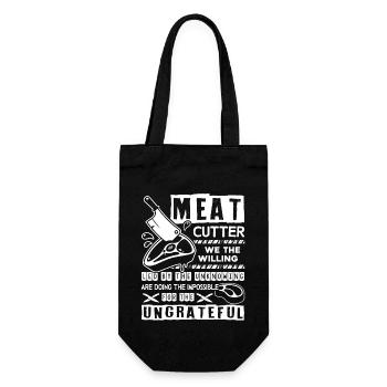 Meat Cutter Proud Meat Cutter - Gift Bag for Bottles - black - Front