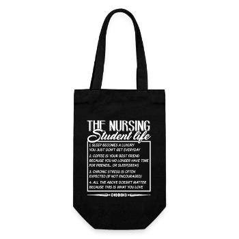 Nursing Student Nursing Student Life - Gift Bag for Bottles - black - Front