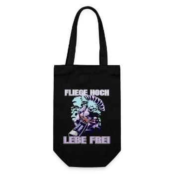 Fly high, live free - Gift Bag for Bottles - black - Front