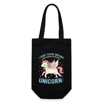I don’t chase dreams, I ride them on the back of a - Gift Bag for Bottles - black - Front
