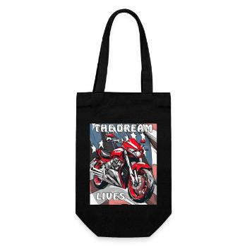 MOTORCYCLE AMERICA DRAPEAU LE RÊVE VIT - Sac à bouteille - noir - Devant