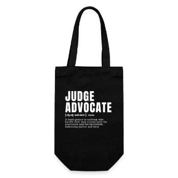 Funny Judge Advocate Legal Genius Definition - Geschenkbeutel für Flaschen - Schwarz - Vorne