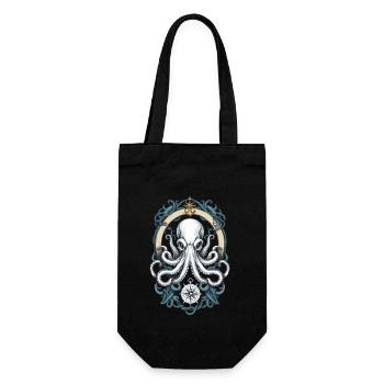 Octopus Sea Monster Pêcheur Capitaine Voilier - Sac à bouteille - noir - Devant
