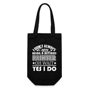Painter Enjoy Being Retired Painter - Gift Bag for Bottles - black - Front