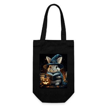Cadeau d’Halloween Femmes Lapin Hommes Enfants Décoration - Sac à bouteille - noir - Devant