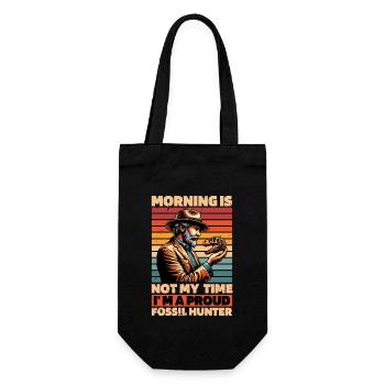 Fossil Hunter Morning Is Not My Time Archaeology - Gift Bag for Bottles - black - Front