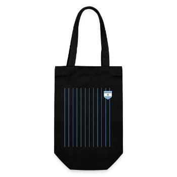 Argentine Cadeau Argentine Drapeau argentin - Sac à bouteille - noir - Devant