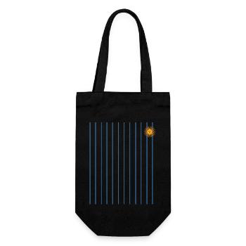 Argentine Cadeau Argentine Drapeau argentin - Sac à bouteille - noir - Devant