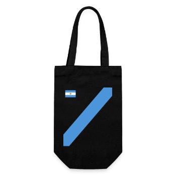 Argentine Cadeau Argentine Drapeau argentin - Sac à bouteille - noir - Devant