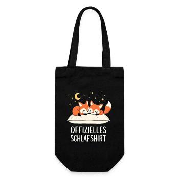 Official Foxes Fox Pair Sleep Shirt - Gift Bag for Bottles - black - Front