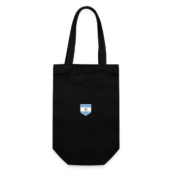 Argentine Cadeau Argentine Drapeau argentin - Sac à bouteille - noir - Devant