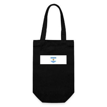 Argentine Cadeau Argentine Drapeau argentin - Sac à bouteille - noir - Devant