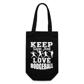Dodgeball Keep Calm And Love Dodgeball - Gift Bag for Bottles - black - Front