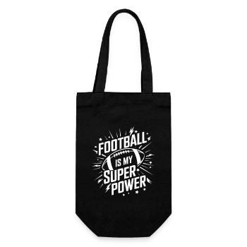 Touchdown Zeit Für Football Fans und - Geschenkbeutel für Flaschen - Schwarz - Vorne