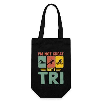 Je ne suis pas génial mais je Tri Triathlon Natation Vélo Course Tr - Sac à bouteille - noir - Devant