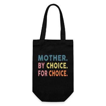 Mother by choice for choice Strong Women - Gift Bag for Bottles - black - Front