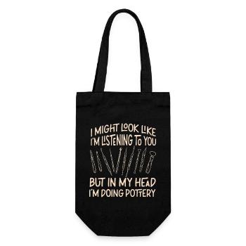Poterie Céramiste Artiste I Might - Sac à bouteille - noir - Devant