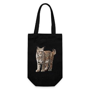 Bobcats Rotluchse Rotluchs Luchs - Geschenkbeutel für Flaschen - Schwarz - Vorne
