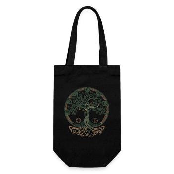 Neo Celtic Tree of Life - Gift Bag for Bottles - black - Front