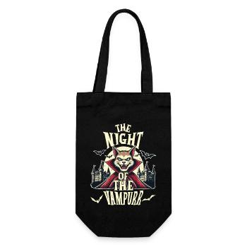 La nuit du chat vampire : le mysticisme - Sac à bouteille - noir - Devant