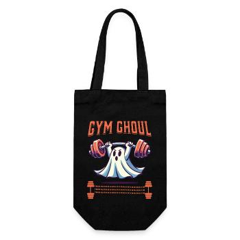 Gym Ghoul Halloween Fitness Geist - Geschenkbeutel für Flaschen - Schwarz - Vorne