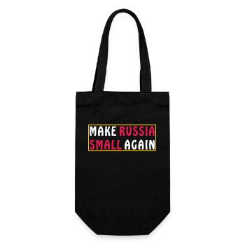 MAKE RUSSIA SMALL AGAIN - Geschenkbeutel für Flaschen - Schwarz - Vorne