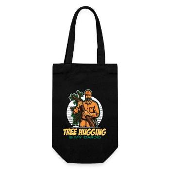 Arborist Tree Hugging est mon cardio chirurgien des arbres - Sac à bouteille - noir - Devant