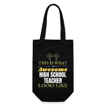 Voici à quoi ressemble un professeur de lycée génial - Sac à bouteille - noir - Devant
