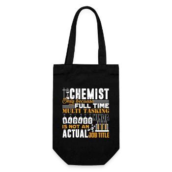 Chemist is Not An Actual Job Title - Gift Bag for Bottles - black - Front