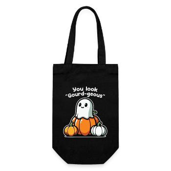 Du Siehst Kürbis-geous Aus - Halloween Outfit - Geschenkbeutel für Flaschen - Schwarz - Vorne