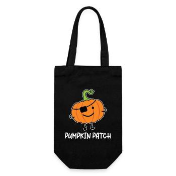Piraten-Kürbis - Lustiges Halloween Outfit - Geschenkbeutel für Flaschen - Schwarz - Vorne