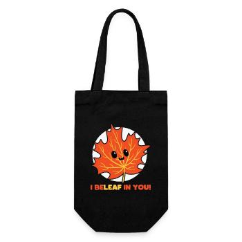 I Believe In You - Autumnal Leaf Outfit - Gift Bag for Bottles - black - Front