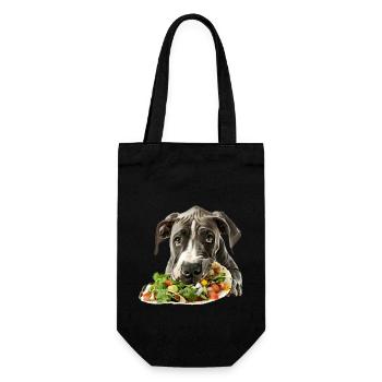 Great Dane - Geschenkbeutel für Flaschen - Schwarz - Vorne