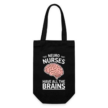 Neuro Nurse Nurse Neurology Gift - Gift Bag for Bottles - black - Front