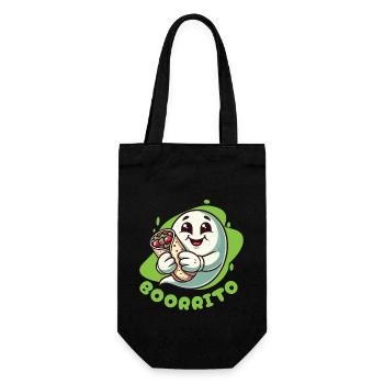 Ghost Boorrito for Burrito Lovers - Gift Bag for Bottles - black - Front