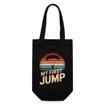 My First Jump Skydiving Adventure - Gift Bag for Bottles - black - Front