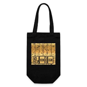 Founded in 2010 - Gift Bag for Bottles - black - Front