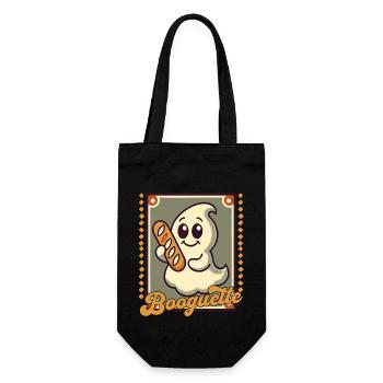 Gespenst Booguette Für Baguette Fans - Geschenkbeutel für Flaschen - Schwarz - Vorne