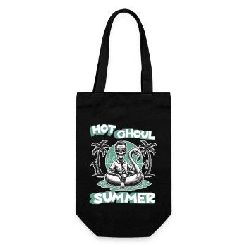 Heiße Ghoul Sommer Vibes Für Dich - Geschenkbeutel für Flaschen - Schwarz - Vorne