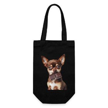 Chihuahua - Gift Bag for Bottles - black - Front