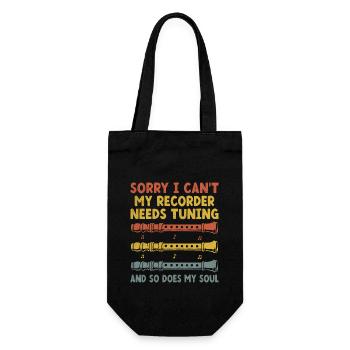 Désolé, je ne peux pas, mon enregistreur a besoin d’être réglé et moi aussi - Sac à bouteille - noir - Devant
