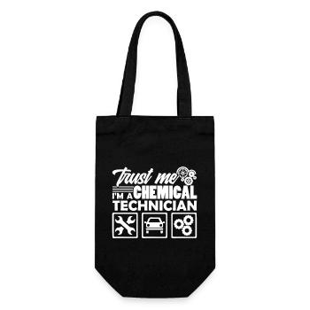 Chemical Technician I am A Chemical Technician - Gift Bag for Bottles - black - Front