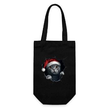 Chat Propriétaire Chats Noël Noël Chat - Sac à bouteille - noir - Devant